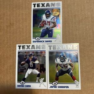 Houston Texans 3 Cards Topps Chrome 2004